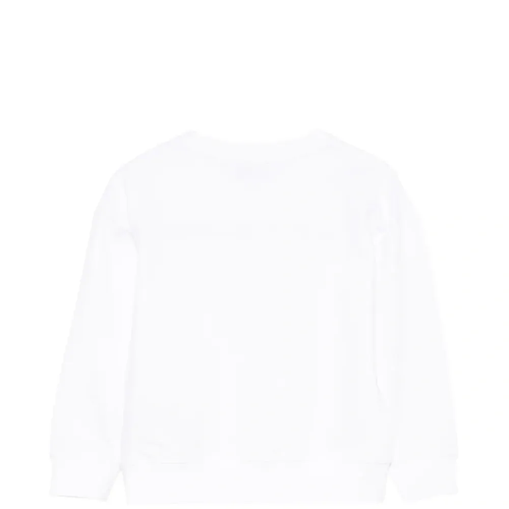 Свитшот с логотипом и круглым вырезом