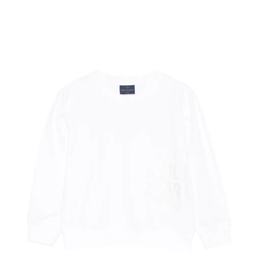 Свитшот с логотипом и круглым вырезом