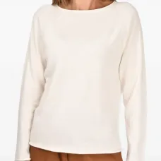 Джемпер с вырезом лодочка