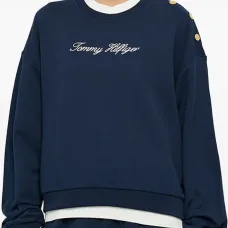 Свитшот с декоративными пуговицами