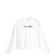 Свитшот с отделкой на плечах