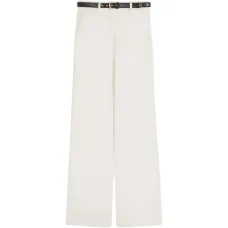 Широкие брюки-палаццо с поясом