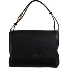 Кожаная сумка на плечо с клапаном