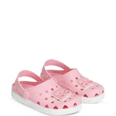 Деревянные сабо с вырезами и нашивкой-логотипом Деревянные сабо с вырезами и нашивкой-логотипом