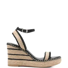 Эспадрильи на танкетке с ремешком на щиколотке