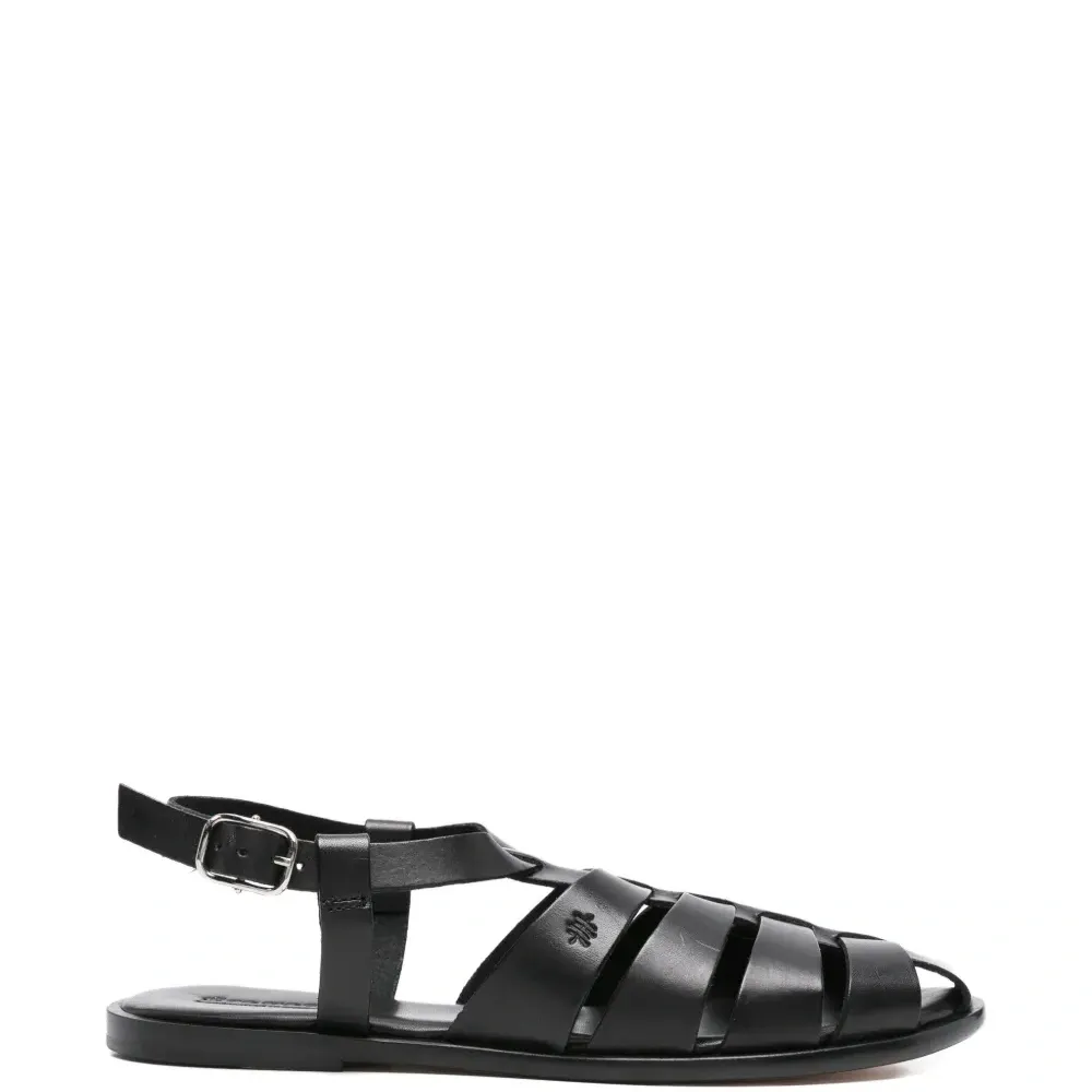 Сандалии с плетёными ремешками