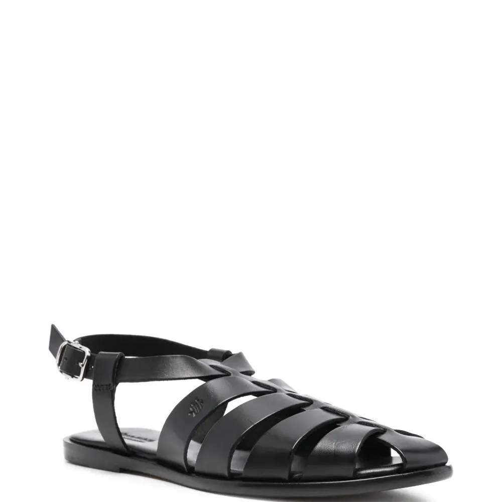 Сандалии с плетёными ремешками