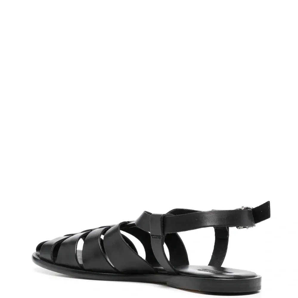 Сандалии с плетёными ремешками