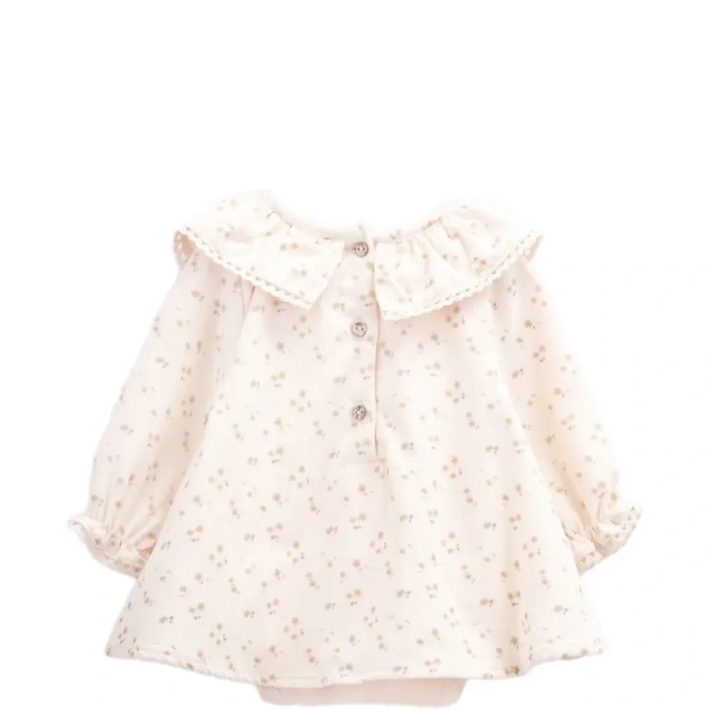 Бэби-платье Carol из вельвета с рюшами