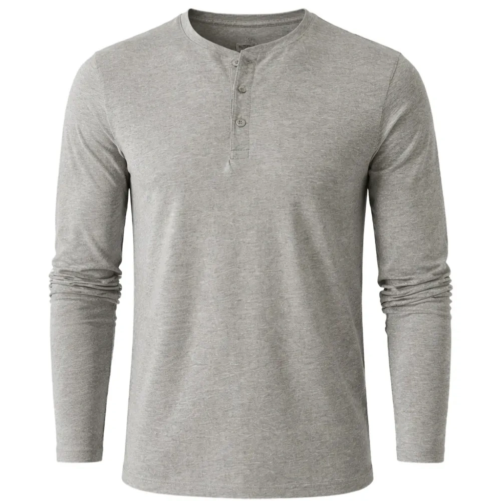 Футболка-хенли на пуговицах