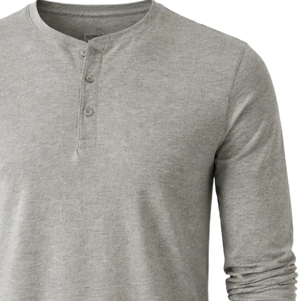Футболка-хенли на пуговицах