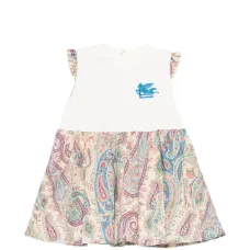 Платье с рюшами и принтом "пейсли"