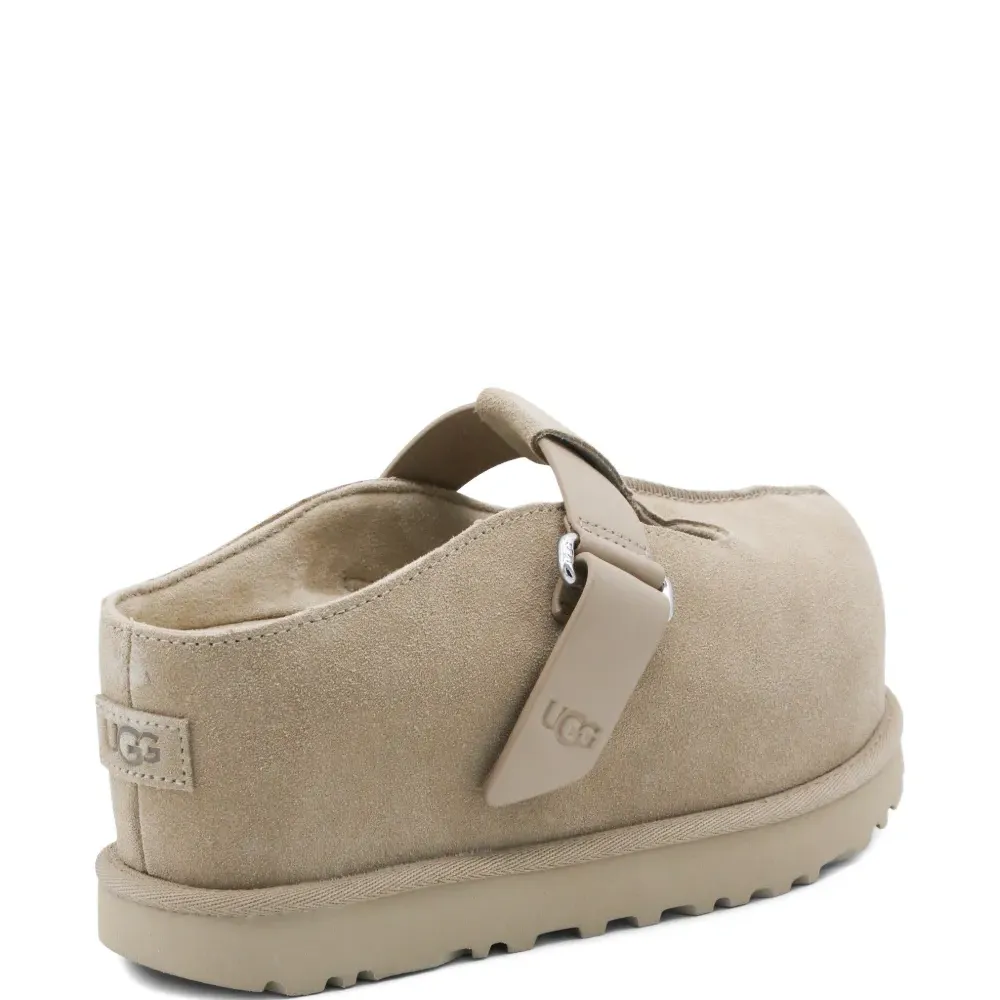 Мюли из кожи с ремешком