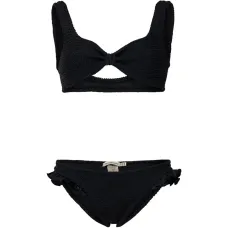 Раздельный купальник «Валентина» с оборками и бантом