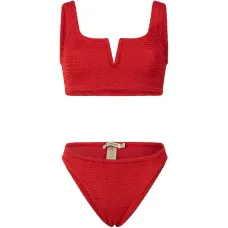 Фактурное бикини Serena с V-образным вырезом