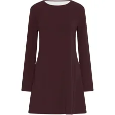 Платье с длинными рукавами цвета авокадо