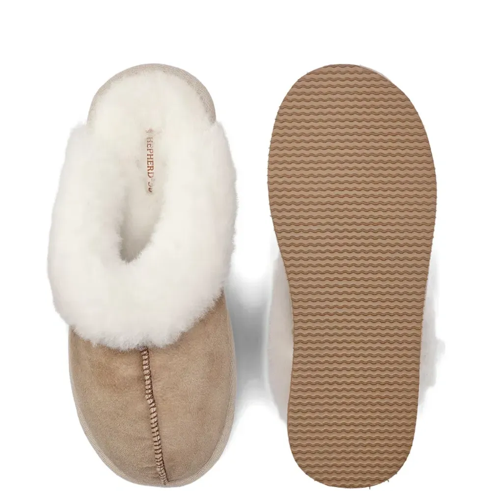 Тапочки с меховой отделкой