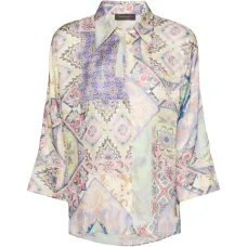 Рубашка с лоскутным узором Рубашка с лоскутным узором