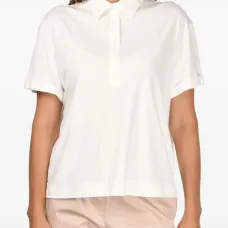 Хлопковое поло на пуговицах