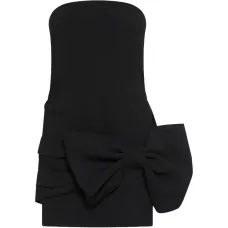 Мини-платье без бретелек с бантом Мини-платье без бретелек с бантом