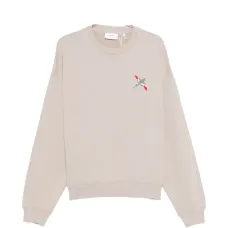 Свитшот с вышивкой и круглым вырезом