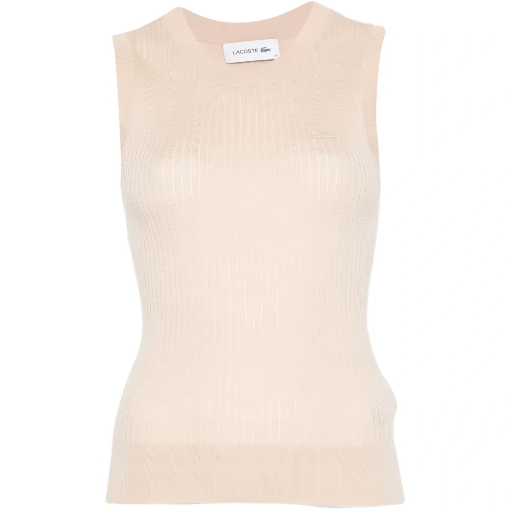 Трикотажная майка в рубчик