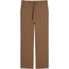 Мятные брюки на кулиске