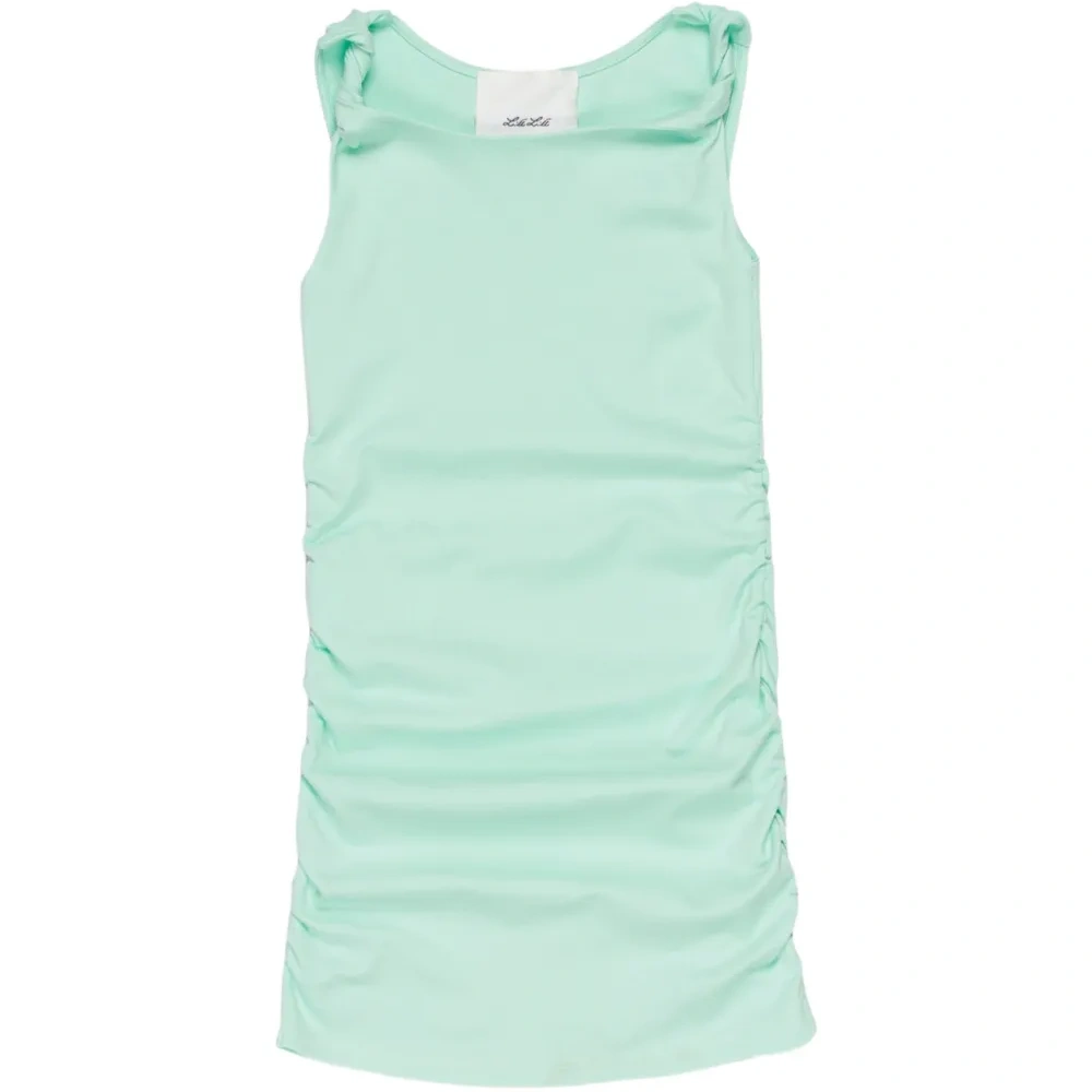 Платье с драпировкой и узлом