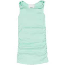 Платье с драпировкой и узлом