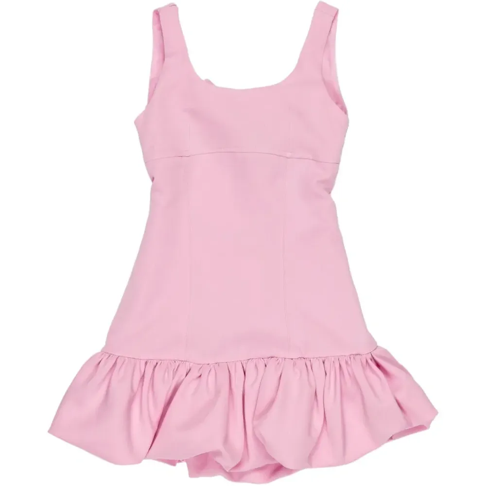 Платье с оборками и бантом