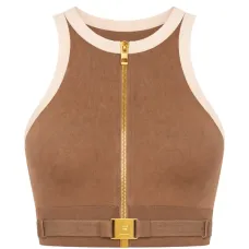 Укороченный топ на молнии