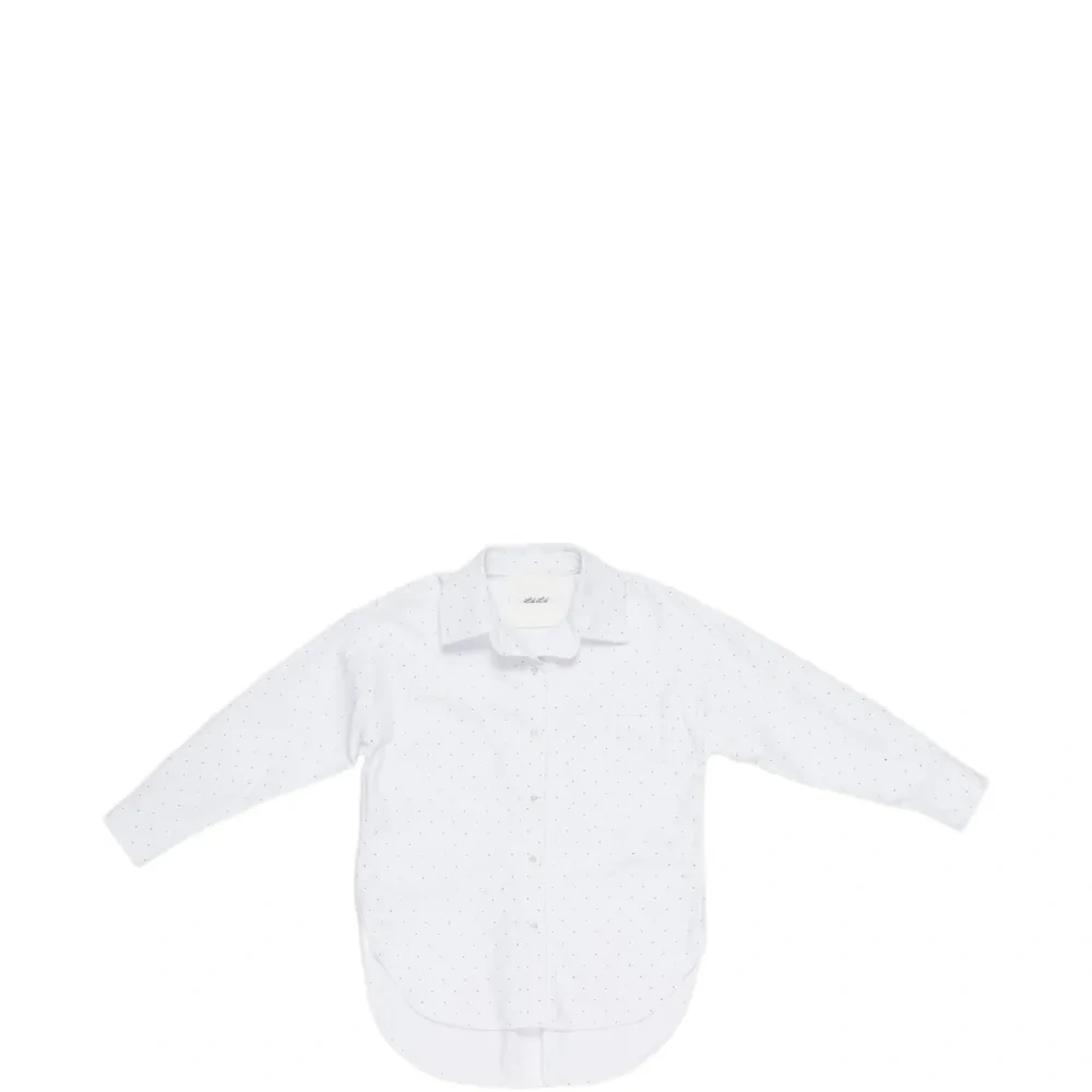 Рубашка в горошек на пуговицах