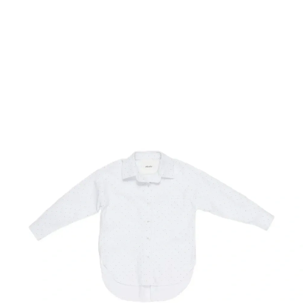 Рубашка в горошек на пуговицах