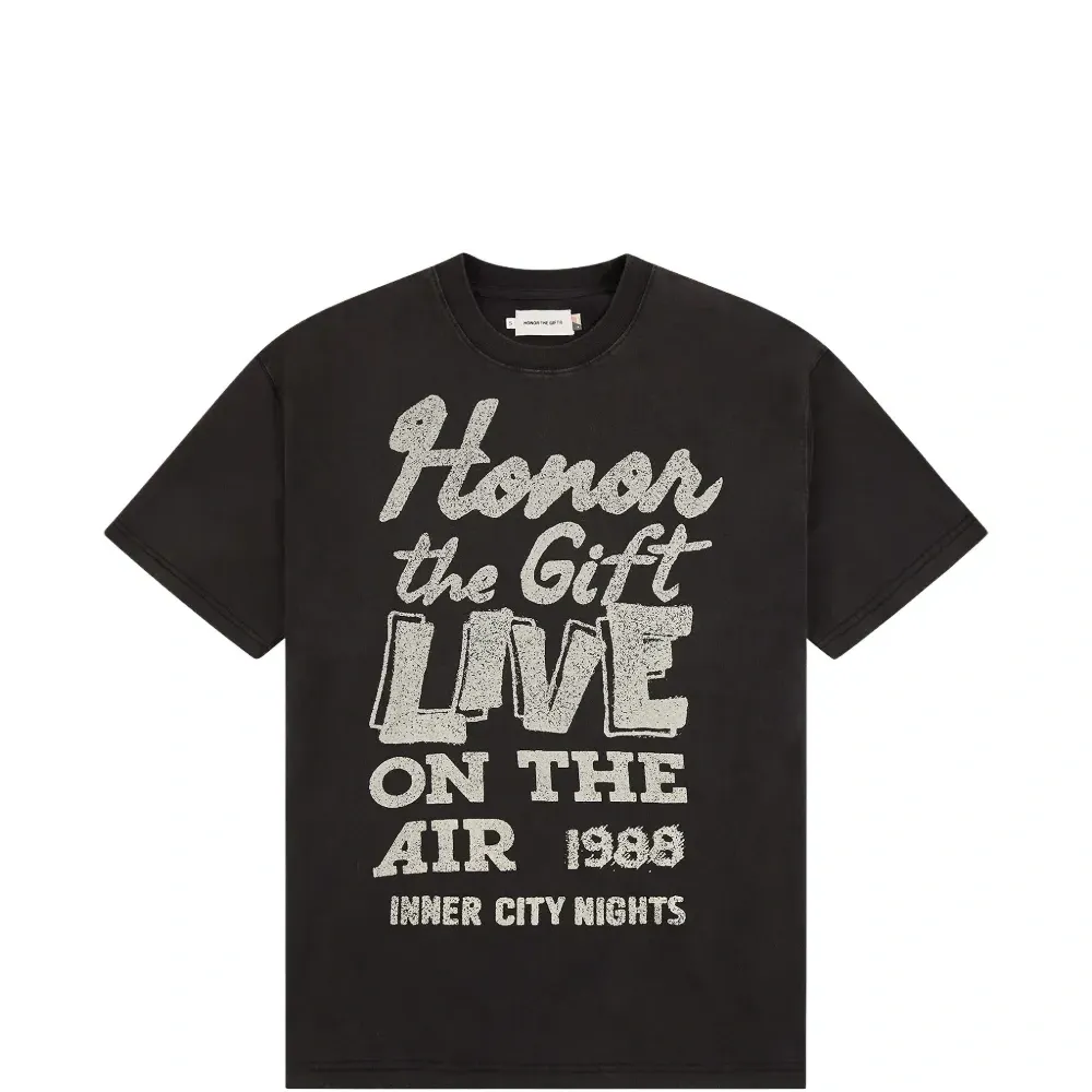 Футболка с круглым вырезом "Live On The Air"