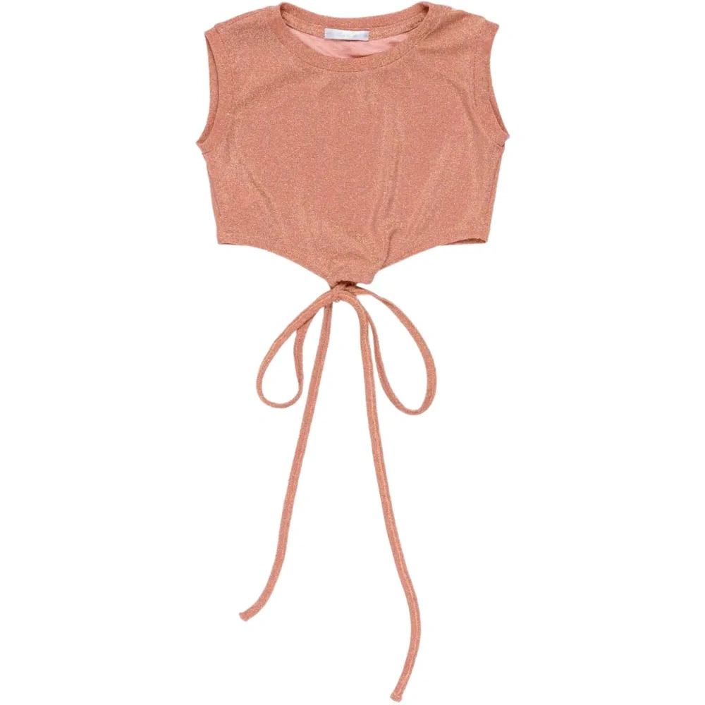 Укороченный топ на завязках