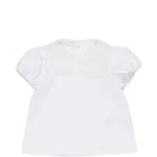 Топ с волнистым воротником