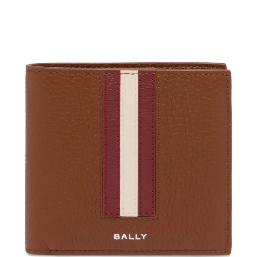 Кошелек из зернистой кожи с лентой