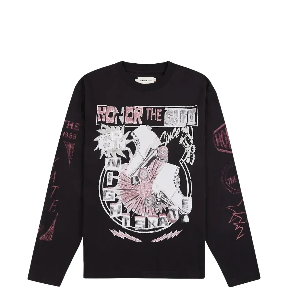 Лонгслив Night Skate с графическим принтом