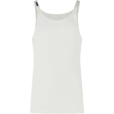 Майка в рубчик с логотипом-ярлыком Майка в рубчик с логотипом-ярлыком