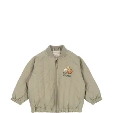 Стёганая куртка с вышивкой