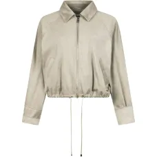 Бомбер из замши на кулиске Бомбер из замши на кулиске