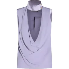 Топ с воротником