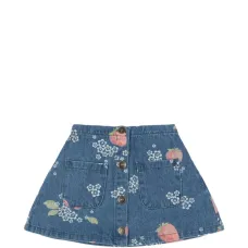 Юбка с клубничным цветочным принтом Юбка с клубничным цветочным принтом