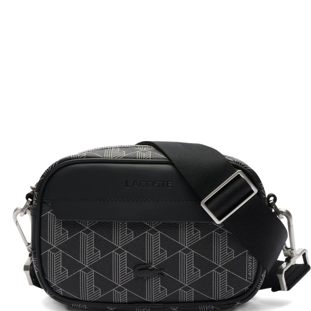 Сумка через плечо с геометрическим узором из смешанных материалов