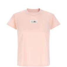 Футболка с ребристым круглым вырезом