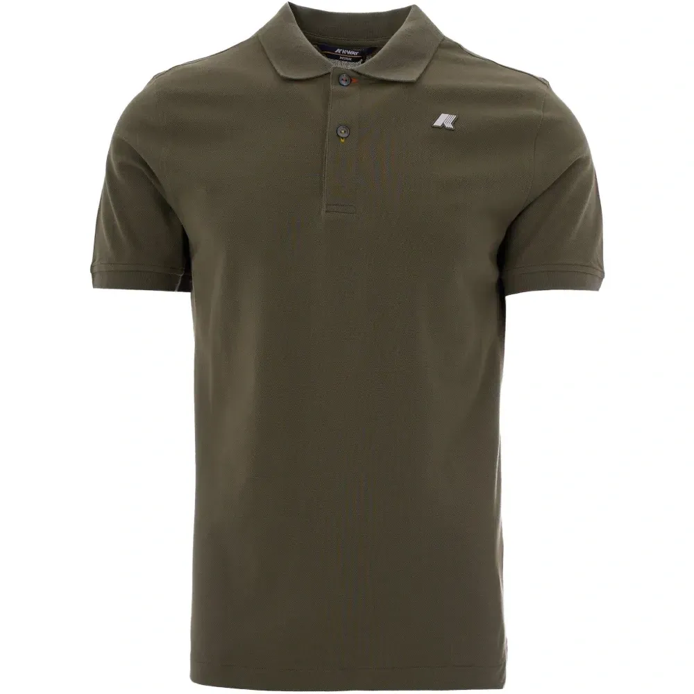 Поло с нашивкой-логотипом