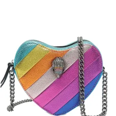 Плечевая сумка с цепочкой в форме сердца