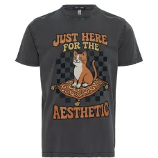 Футболка с графическим принтом "Just Here For The Aesthetic"