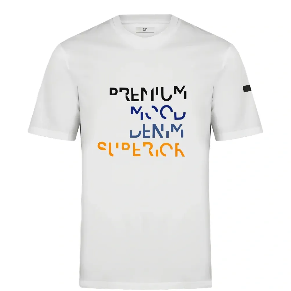 Футболка с круглым вырезом и графическим принтом