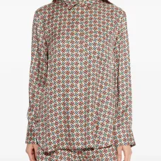 Рубашка с геометрическим принтом